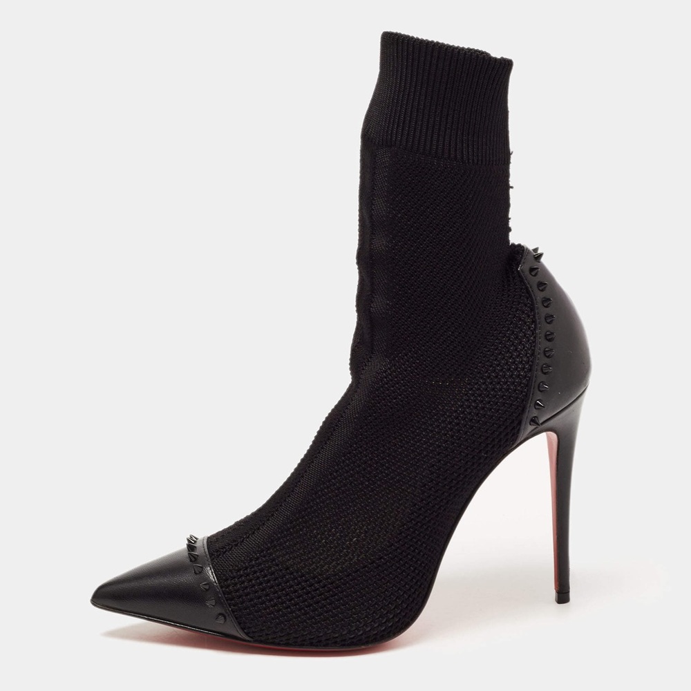 Christian Louboutin Dovi Dova 100 Black Sock Boot